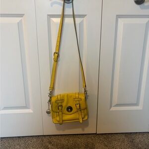 Vintage DKNY Vibrant Yellow Crossbody Bag